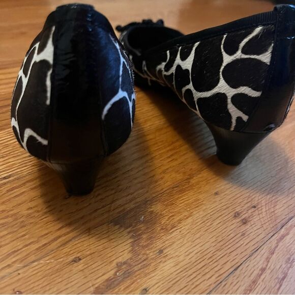 Sam Edelman Hope Real Cow Hair Leather Low Heel Pumps Size 8.5M - Picture 8 of 11